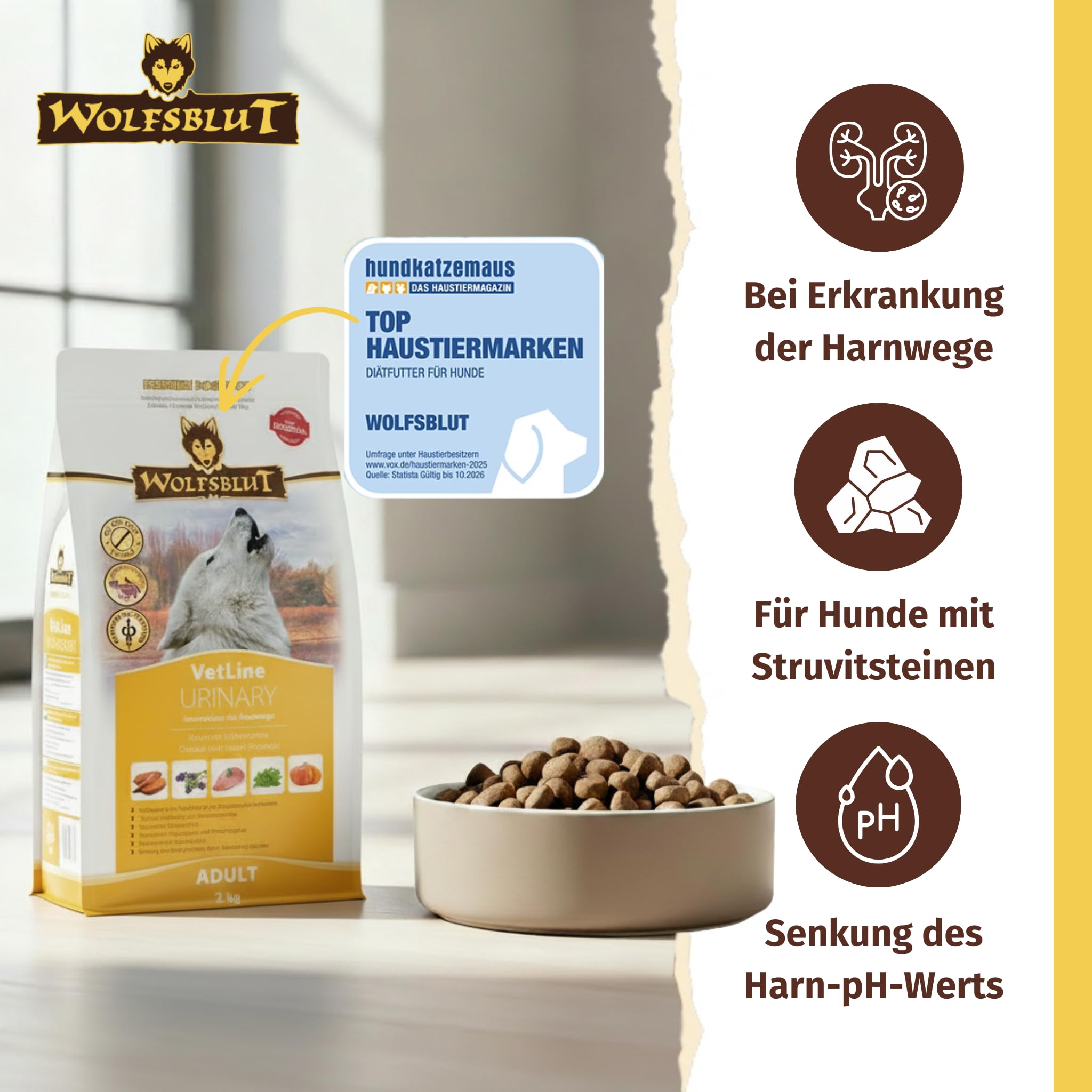 wolfsblut-vetline-urinary-huhn-mit-s-kartoffeln-di-t-trockenfutter-2-kg image 2