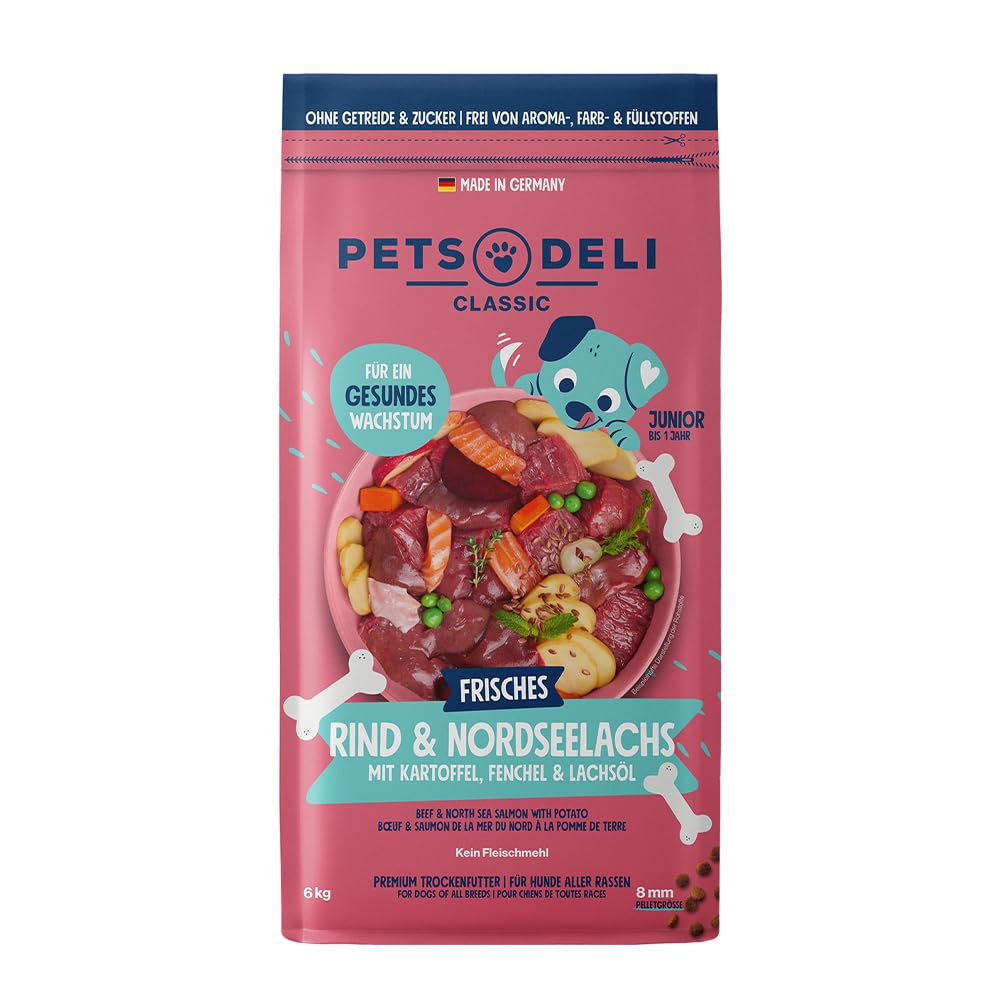 pets-deli-junior-trockenfutter-f-r-hunde-mit-rind-und-lachs-6-kg image 1