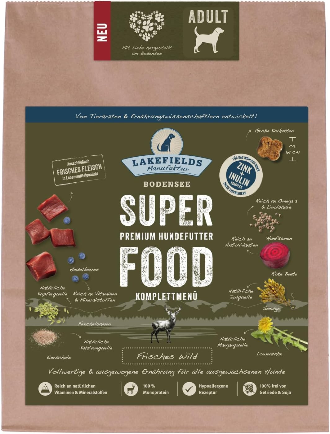 lakefields-manufaktur-superfood-wild-61-getreidefreies-trockenfutter-3-x-1-kg image 2