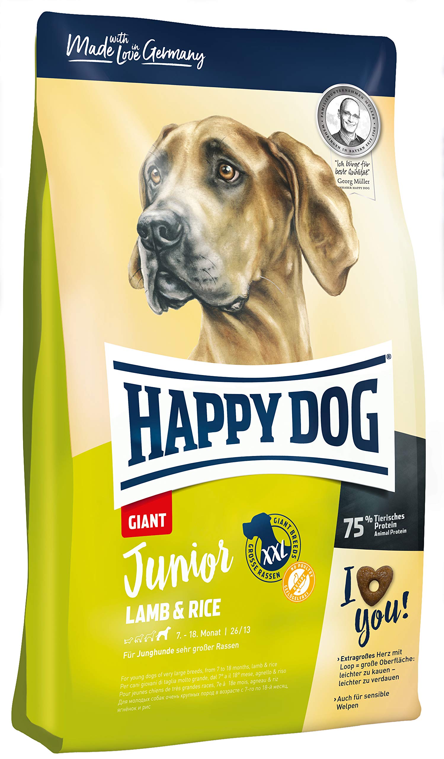 happy-dog-sensible-puppy-huhn-lachs-kartoffel-welpen-trockenfutter-1-kg image 8