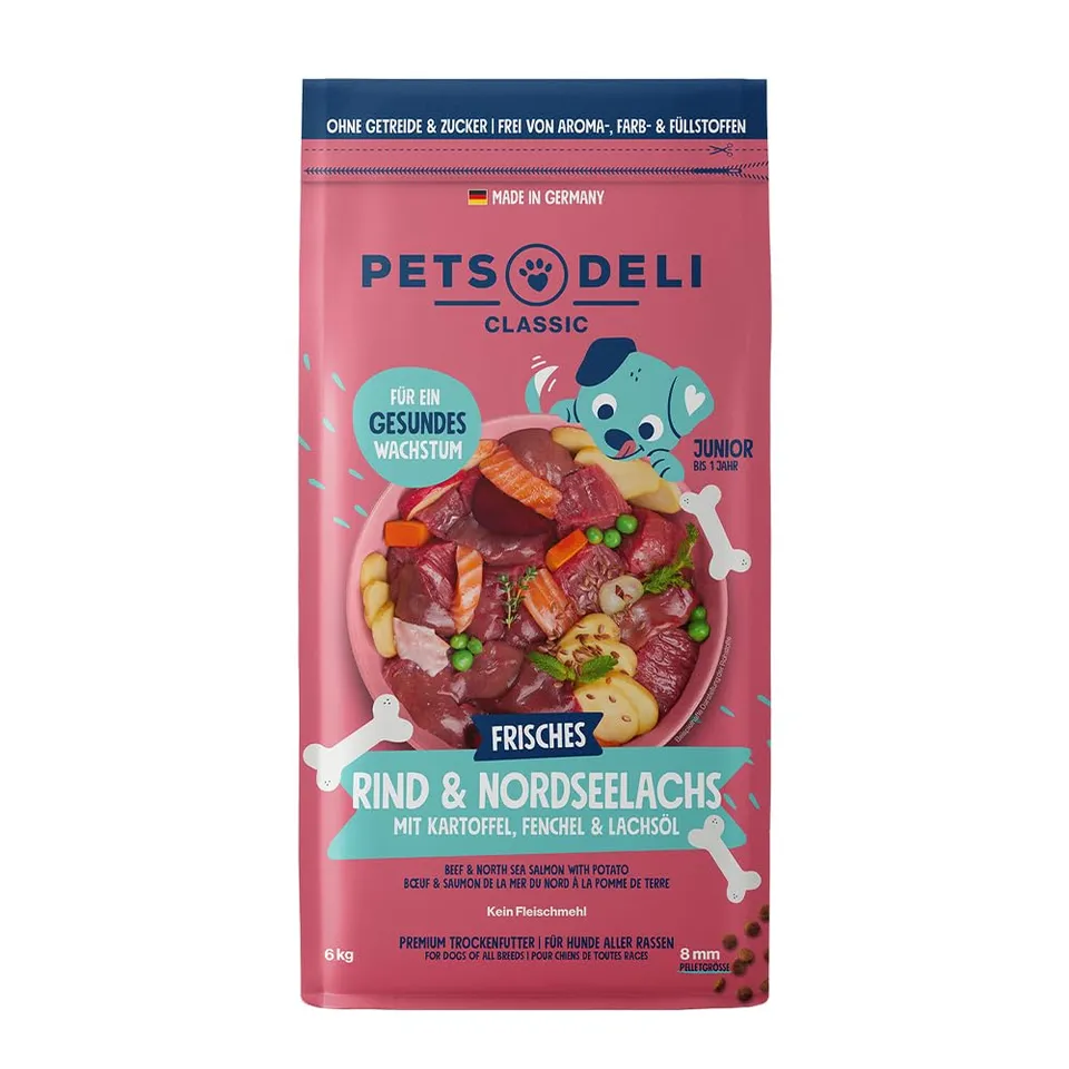pets-deli-junior-trockenfutter-f-r-hunde-mit-rind-und-lachs-6-kg image 1