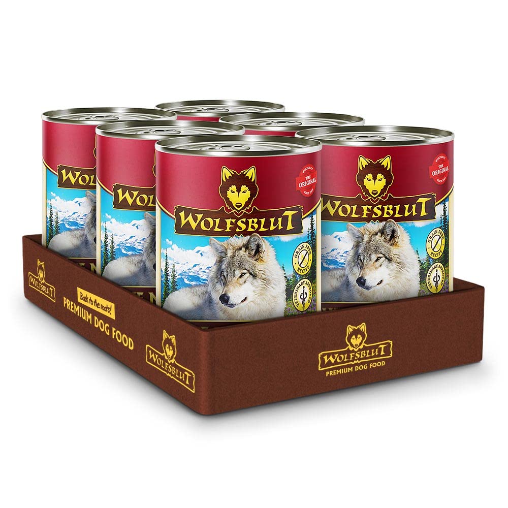 wolfsblut-blue-mountain-adult-nassfutter-wild-getreidefrei-6-x-395-g image 1