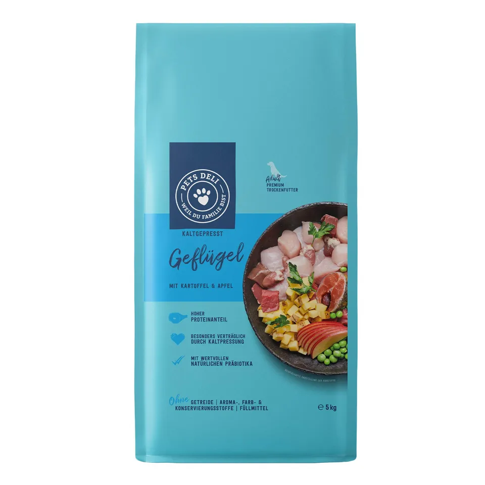 pets-deli-trockenfutter-kaltgepresst-f-r-hunde-huhn-mit-kartoffel-apfel-und-gart image 1