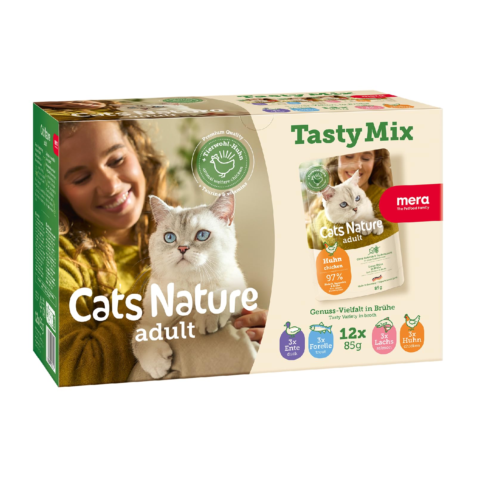 mera-cats-nature-insekt-nassfutter-f-r-katzen-12x85g-getreidefrei-ohne-zucker image 6