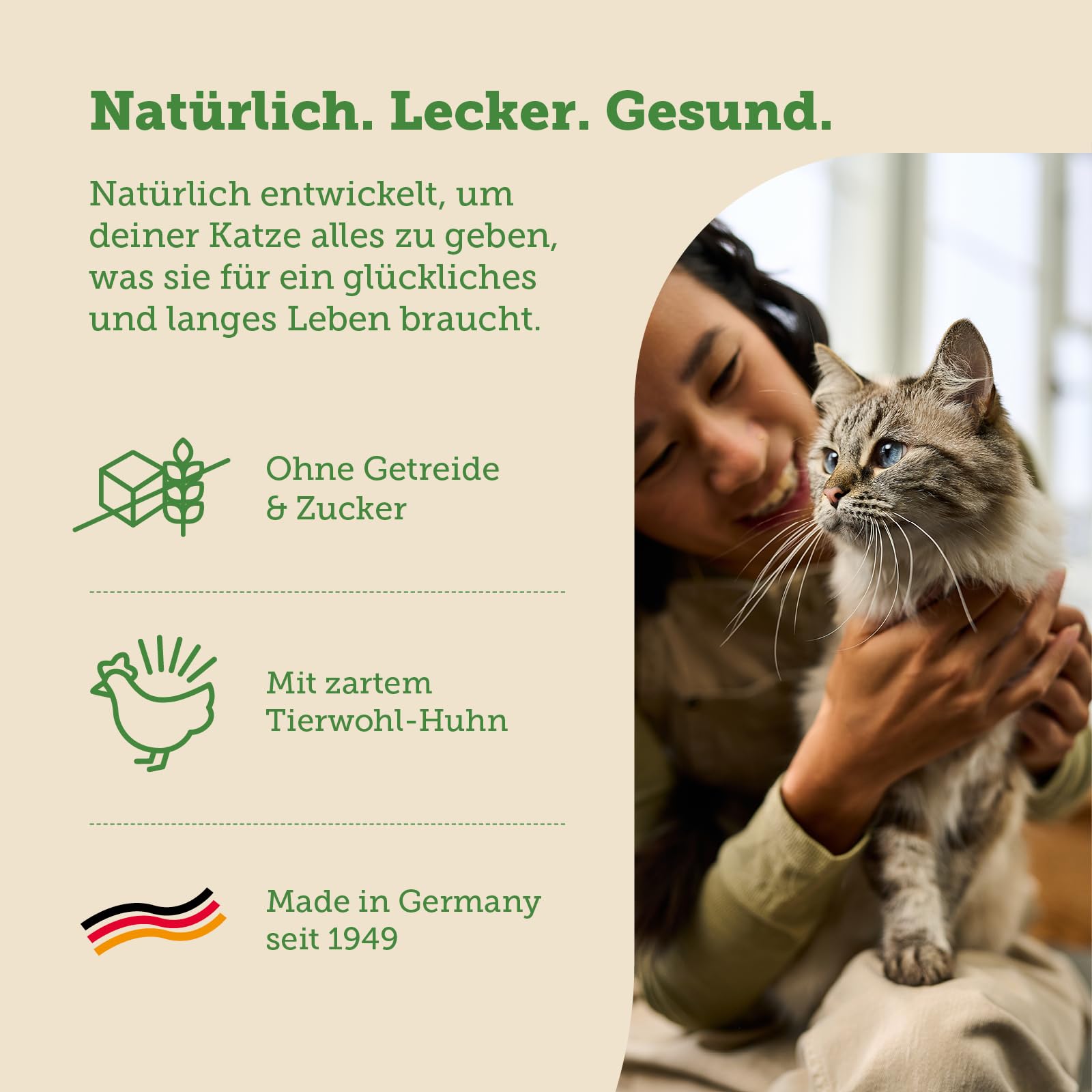 mera-cats-nature-sensitive-huhn-12x85g-getreidefreies-nassfutter-f-r-katzen image 2