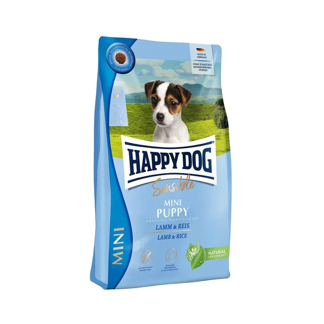 happy-dog-sensible-mini-puppy-lamm-welpen-trockenfutter-800-g image 1