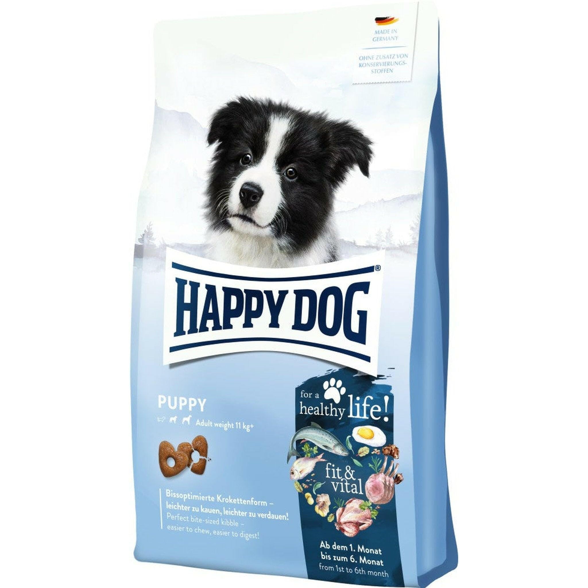 happy-dog-sensible-puppy-huhn-lachs-kartoffel-welpen-trockenfutter-1-kg image 7