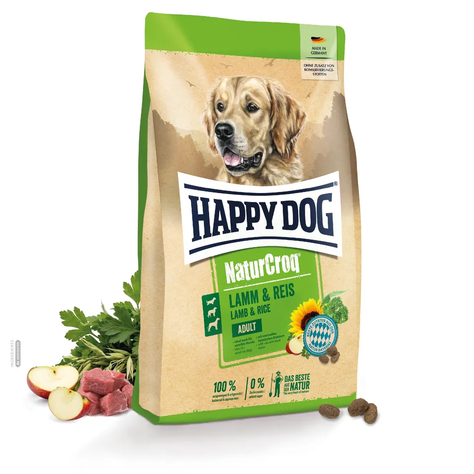 happy-dog-naturcroq-lamm-reis-trockenfutter-4-kg-f-r-sensible-hunde image 1