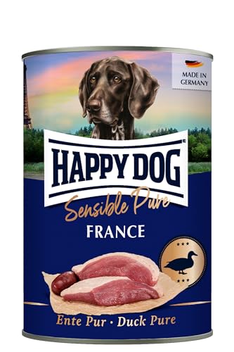 happy-dog-sensible-pure-france-ente-nassfutter-monoprotein-6x400g image 6