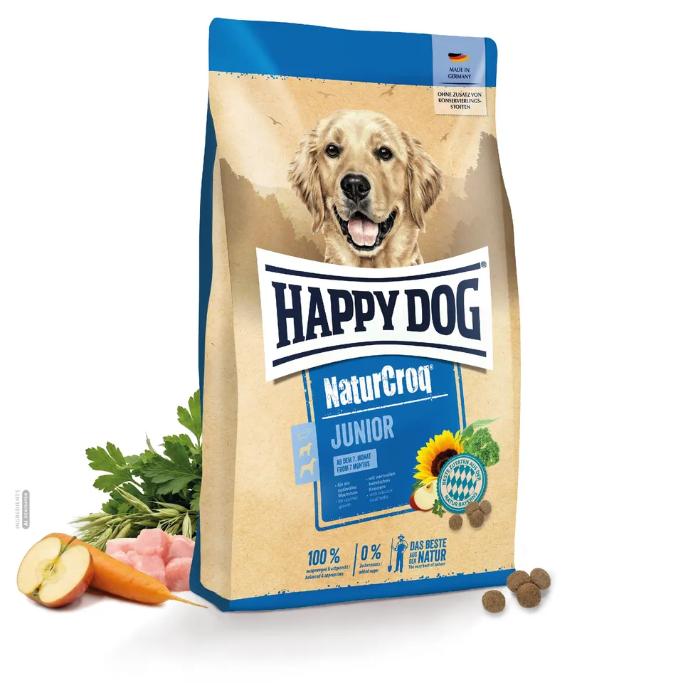 happy-dog-naturcroq-junior-trockenfutter-1kg-f-r-junghunde image 1