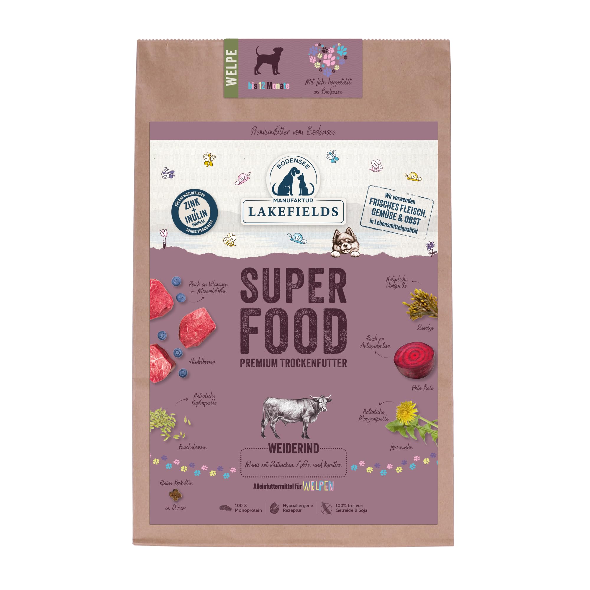 lakefields-superfood-trockenfutter-f-r-welpen-mit-rind-1kg-getreidefrei image 6