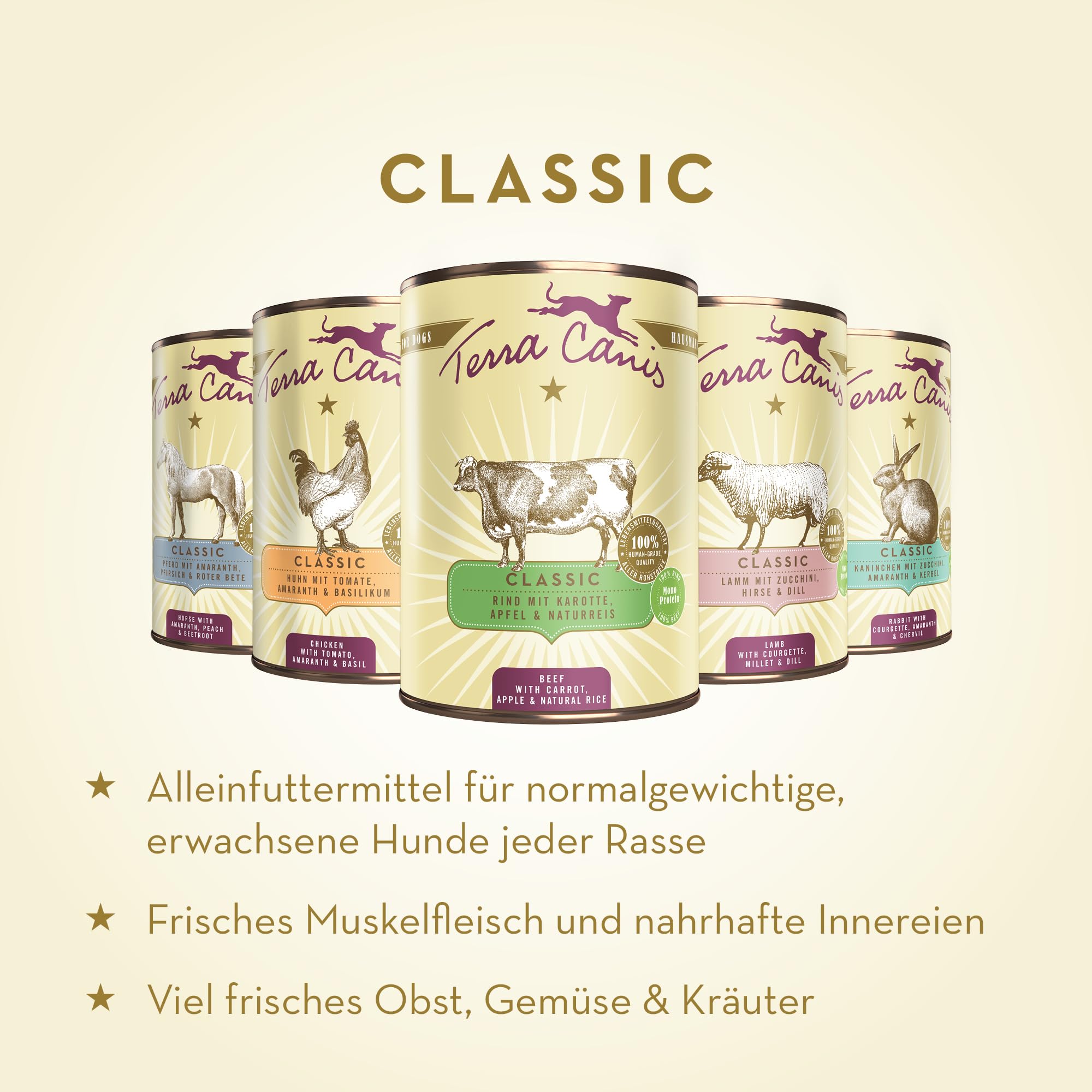terra-canis-classic-nassfutter-f-r-hunde-kalb-mit-hirse-und-gurke-400g image 2