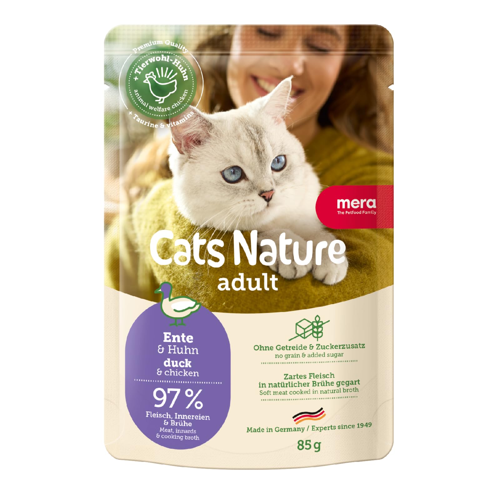 mera-cats-nature-insekt-nassfutter-f-r-katzen-12x85g-getreidefrei-ohne-zucker image 7