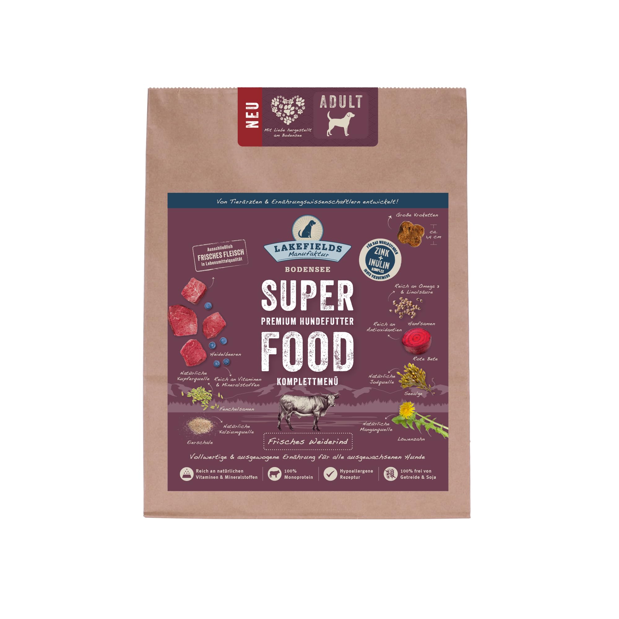 lakefields-premium-superfood-rind-trockenfutter-4-x-2-5kg-10kg image 2