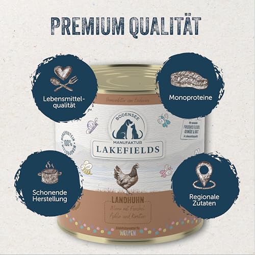 lakefields-premium-welpenfutter-nass-huhn-61-6-x-400g-getreidefrei image 7