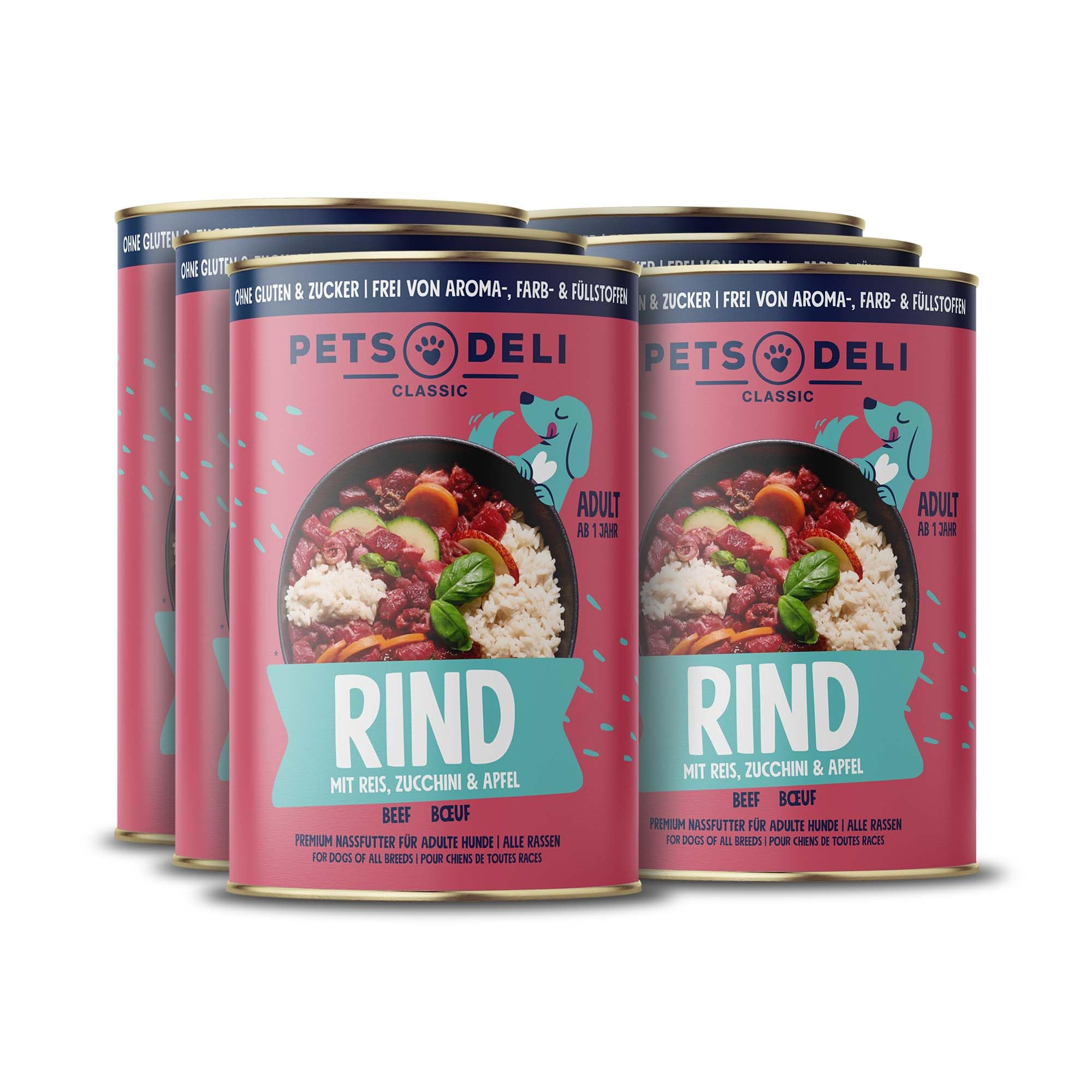 pets-deli-classic-nassfutter-f-r-hunde-mit-rind-reis-6x400g image 5