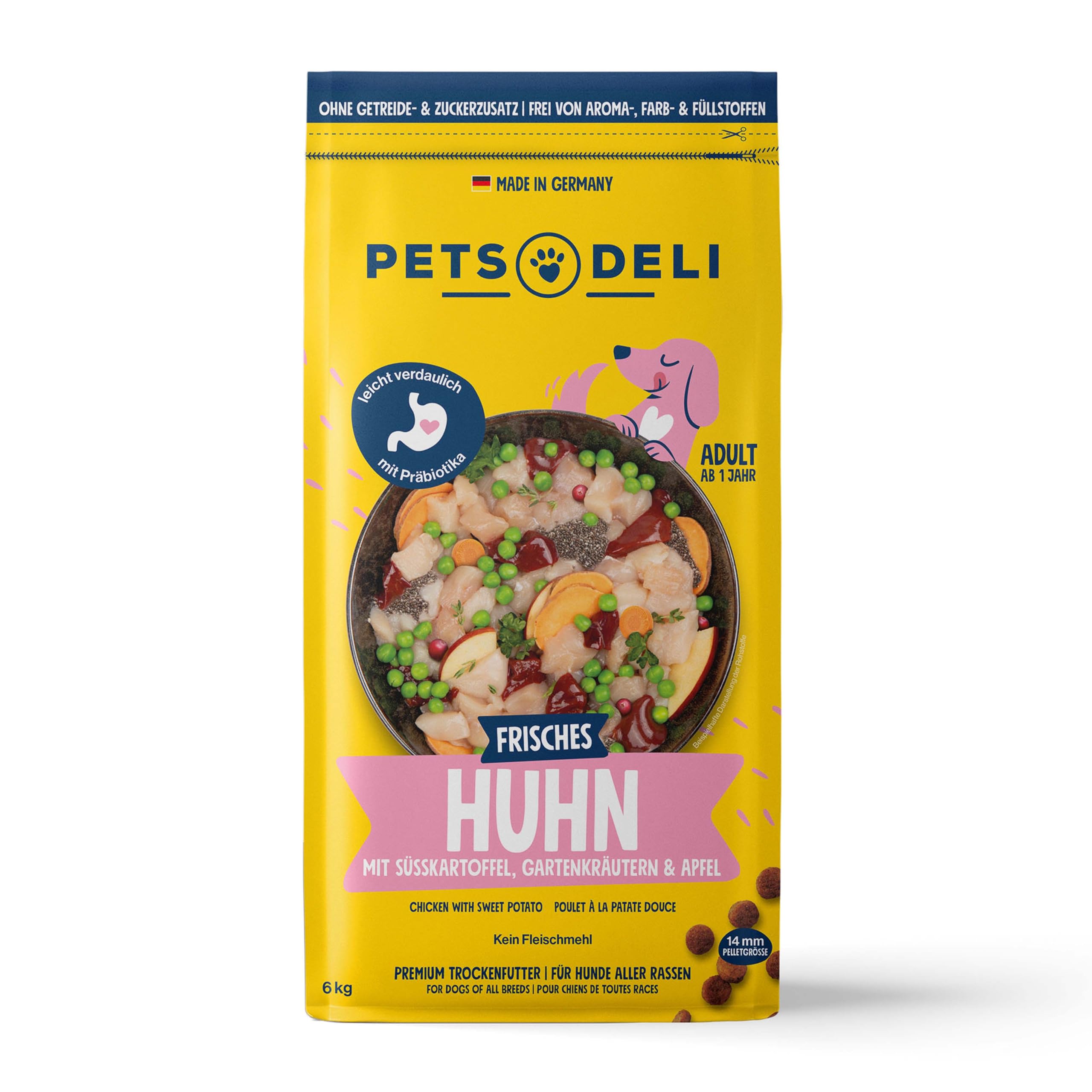 pets-deli-classic-trockenfutter-f-r-hunde-mit-huhn-s-kartoffel-6kg image 1