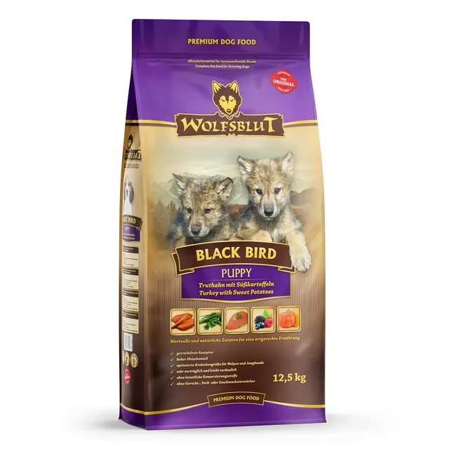 wolfsblut-black-bird-puppy-trockenfutter-getreidefrei-12-5-kg-truthahn image 1