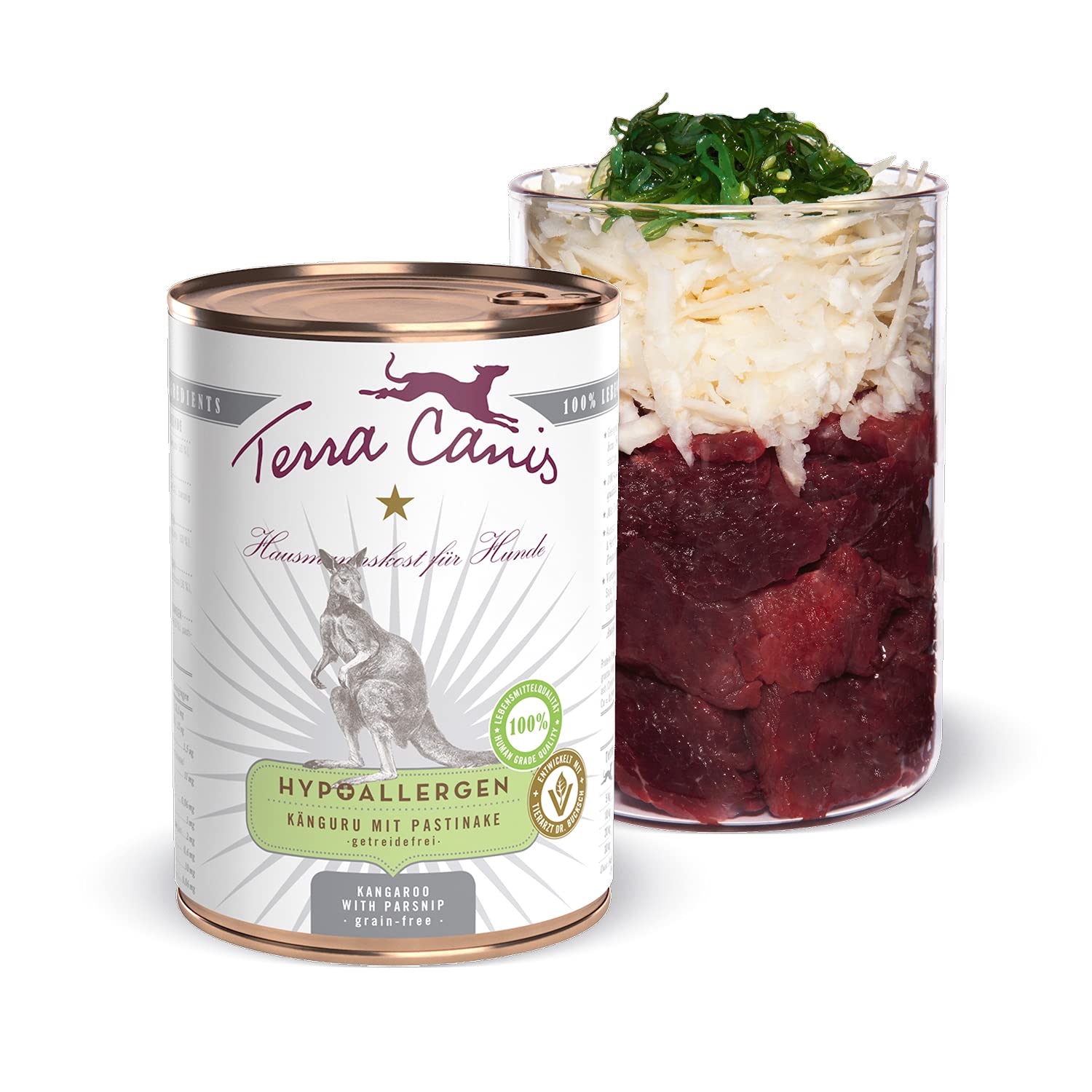 terra-canis-hypoallergen-k-nguru-mit-pastinake-400g-hypoallergenes-nassfutter-f- image 1