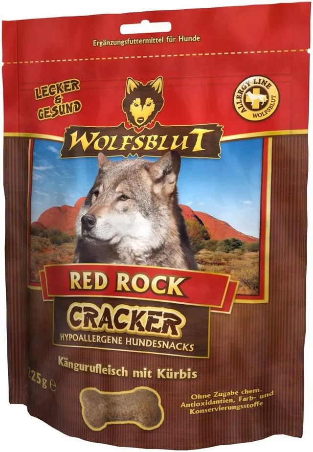 wolfsblut-red-rock-cracker-adult-snack-k-nguru-225-g image 1