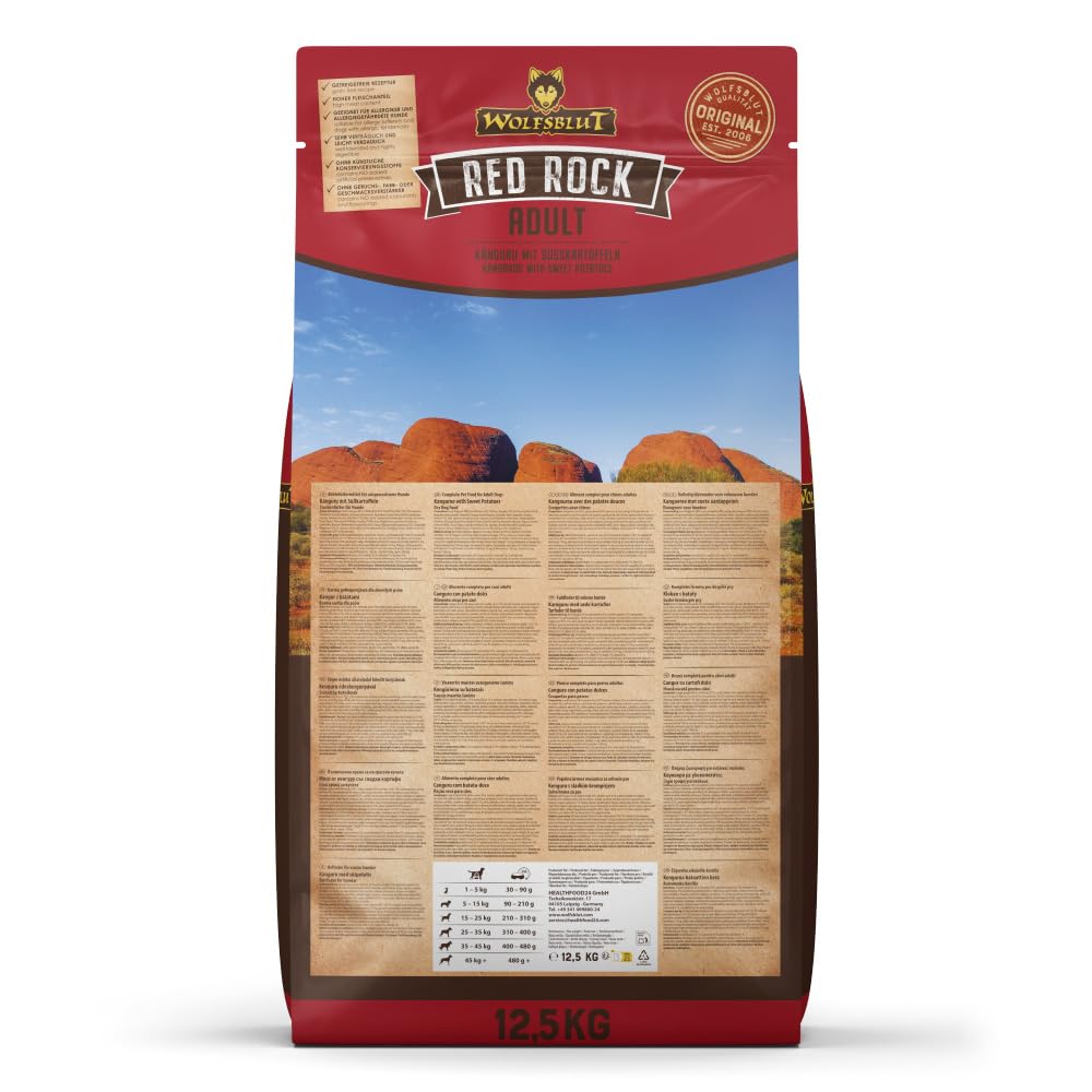 wolfsblut-red-rock-adult-k-nguru-trockenfutter-getreidefrei-12-5-kg image 2