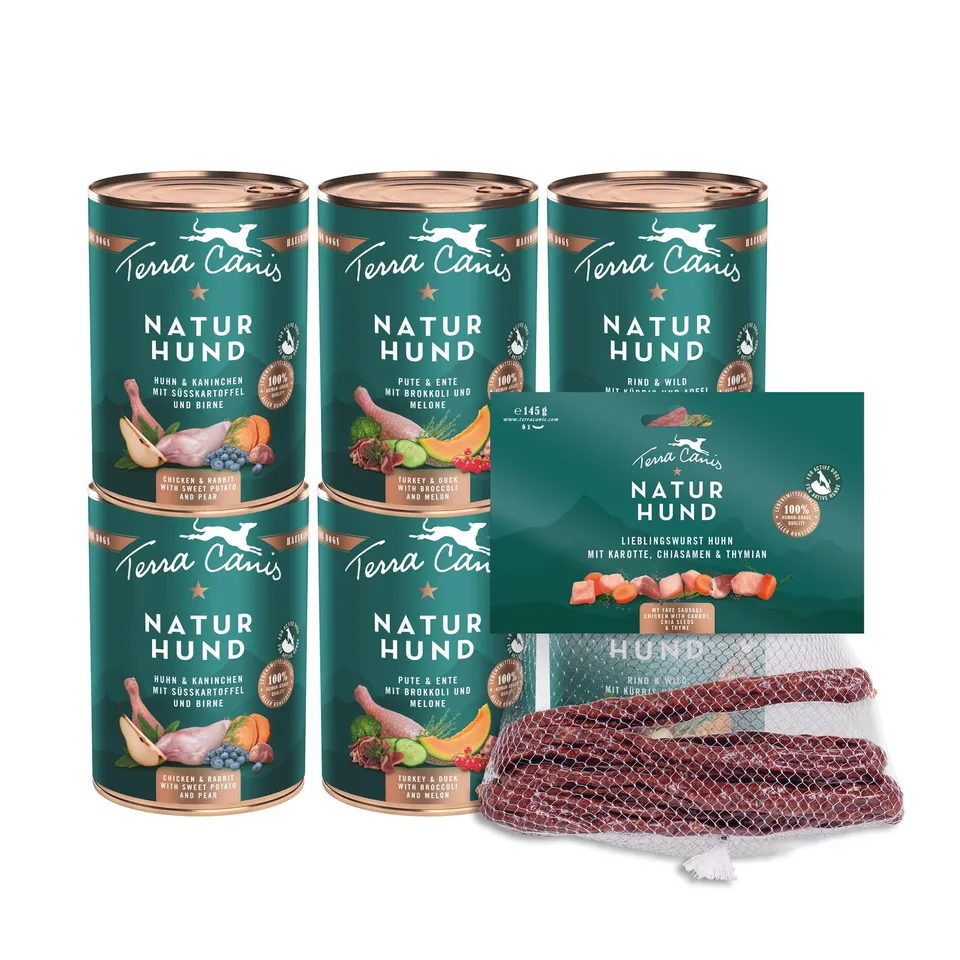 terra-canis-kennenlernpaket-naturhund-nassfutter-f-r-hunde-6x400g-wurst image 1