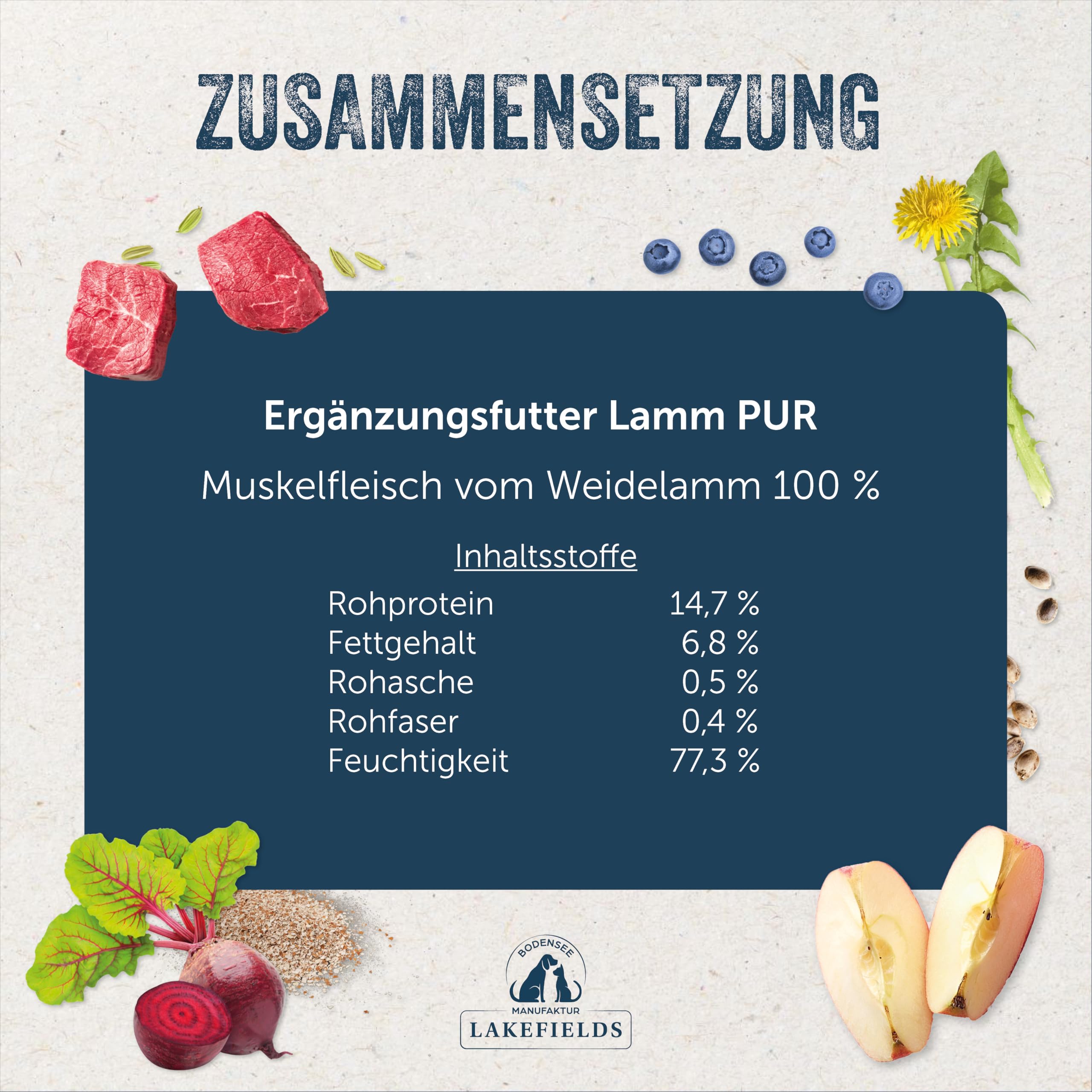 lakefields-premium-nassfutter-lamm-pur-100-f-r-hunde-400g image 5