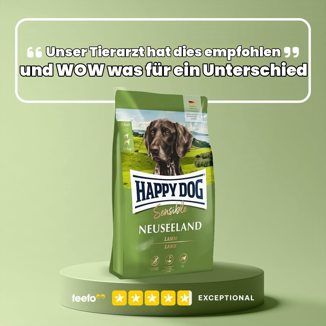 happy-dog-sensible-neuseeland-trockenfutter-mit-lamm-1-kg-weizenfrei-mono-protei image 4