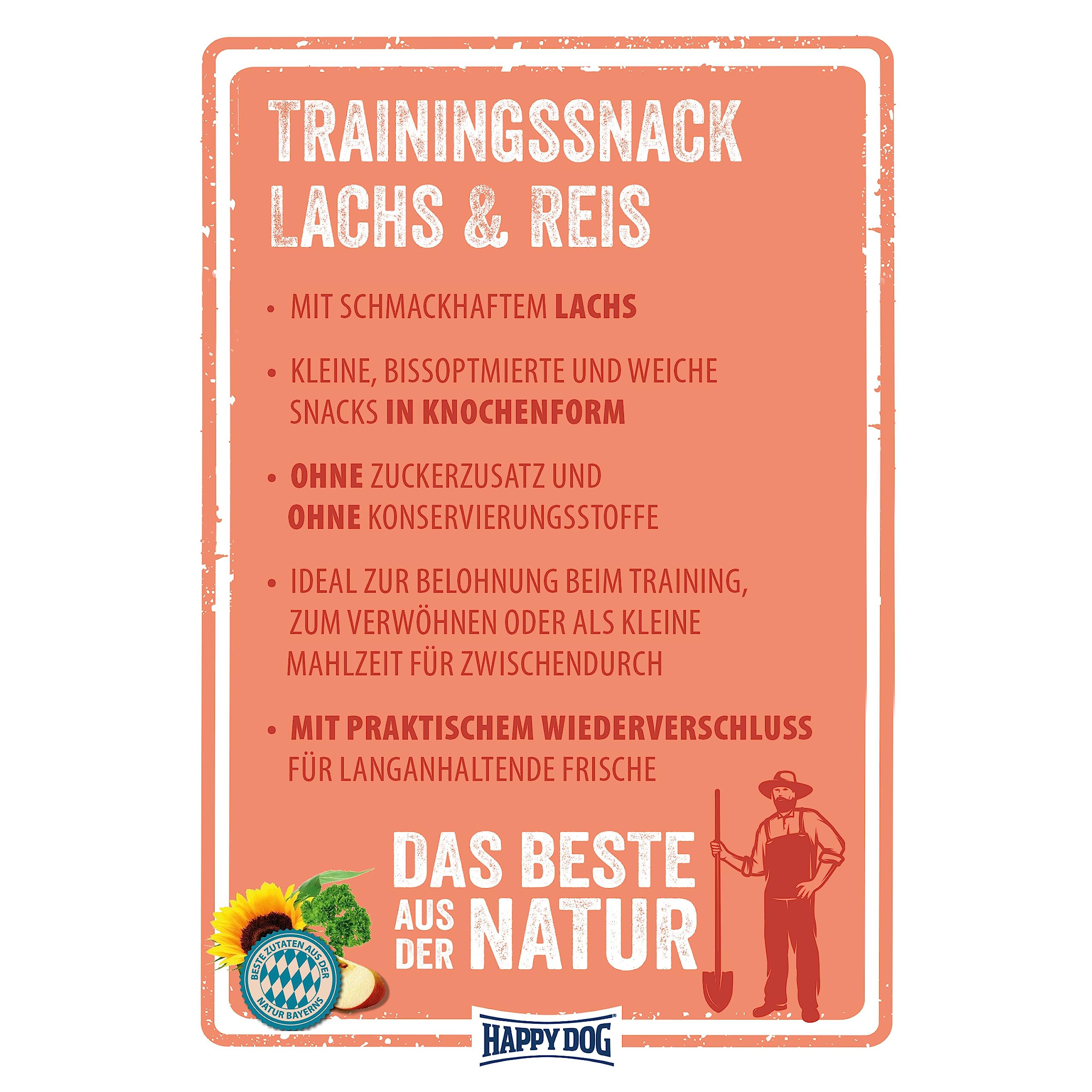 happy-dog-naturcroq-mini-snack-lachs-reis-100-g-trainingssnack-f-r-kleine-hunde image 2