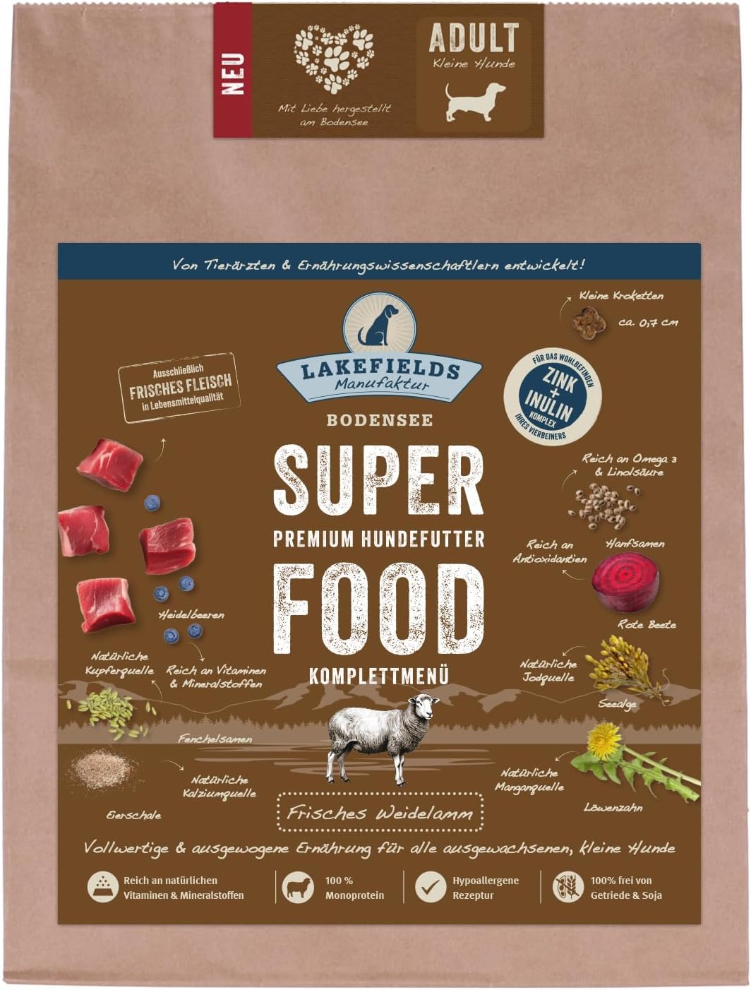 lakefields-superfood-trockenfutter-f-r-kleine-hunde-mit-lamm-1-kg-getreidefrei image 6