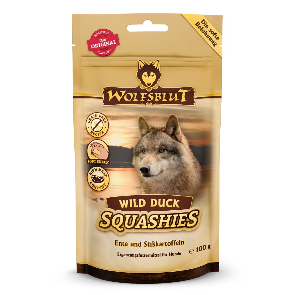 wolfsblut-wild-duck-squashies-getreidefreie-softte-hundesnacks-mit-ente-8x100g image 1