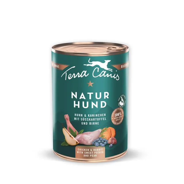 terra-canis-naturhund-nassfutter-f-r-hunde-mit-huhn-kaninchen-400g image 1