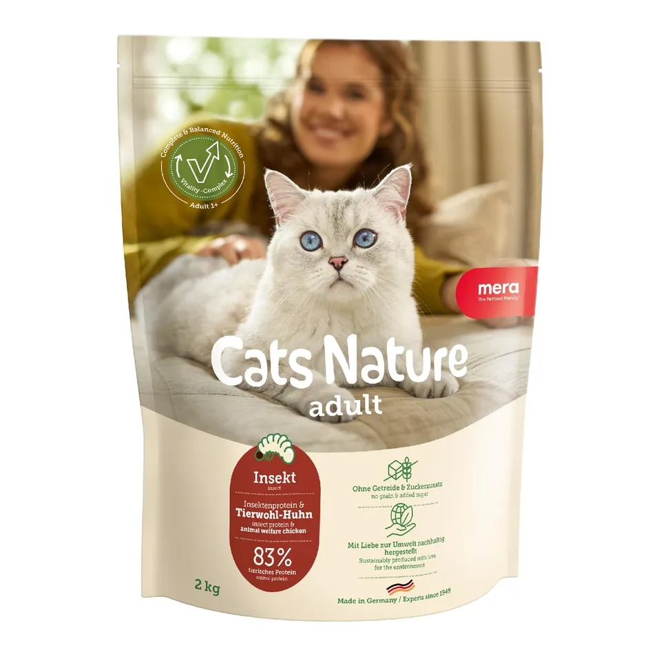 mera-cats-nature-insekt-trockenfutter-getreidefrei-400g image 1