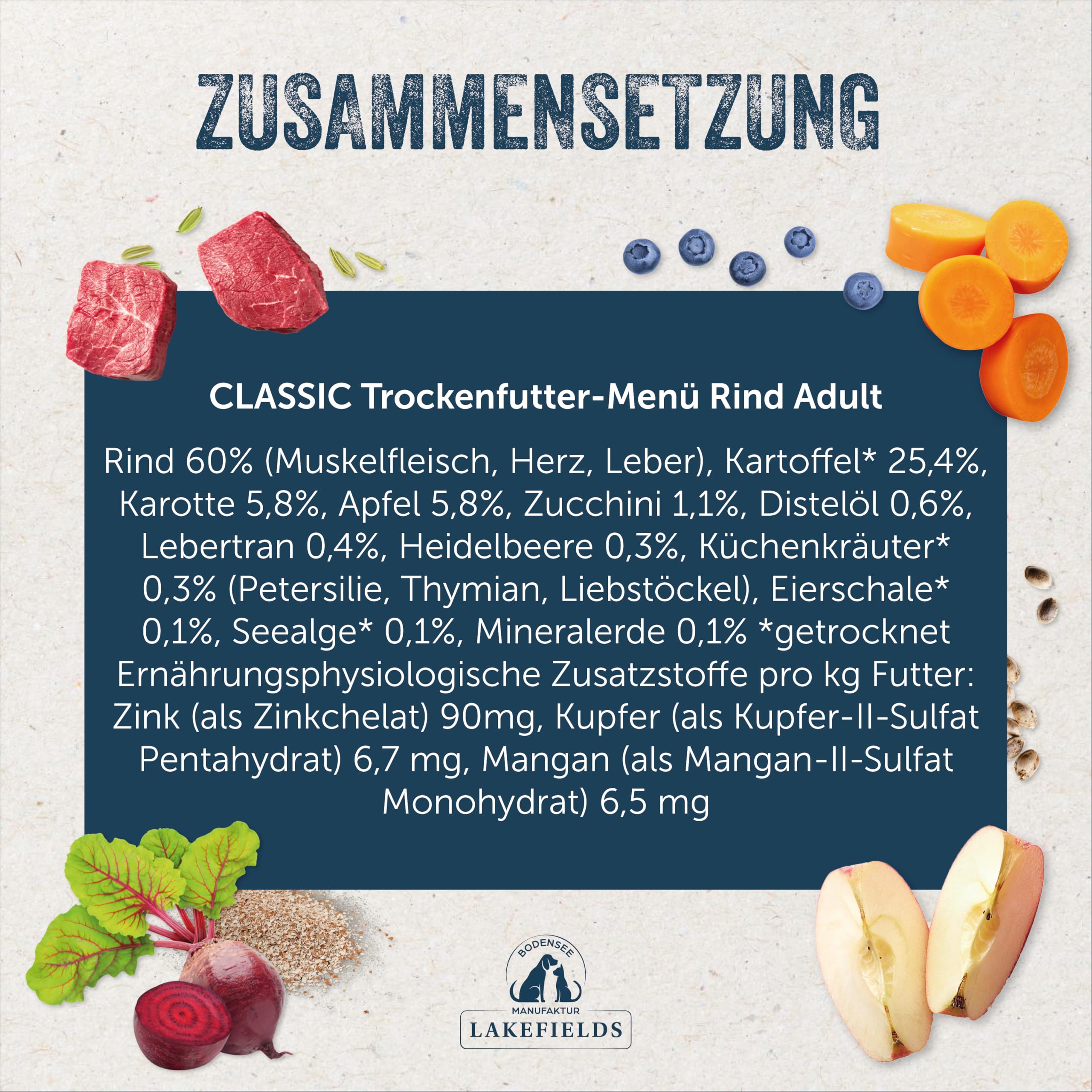 lakefields-classic-trockenfutter-f-r-hunde-rind-60-2-5-kg-getreidefrei image 5