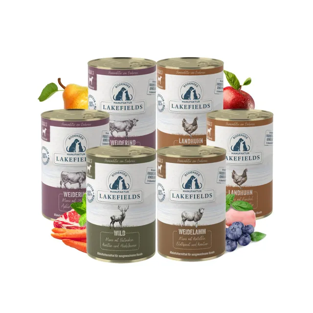 lakefields-hundefutter-nass-kennenlernpaket-getreidefrei-6-x-400-g image 1