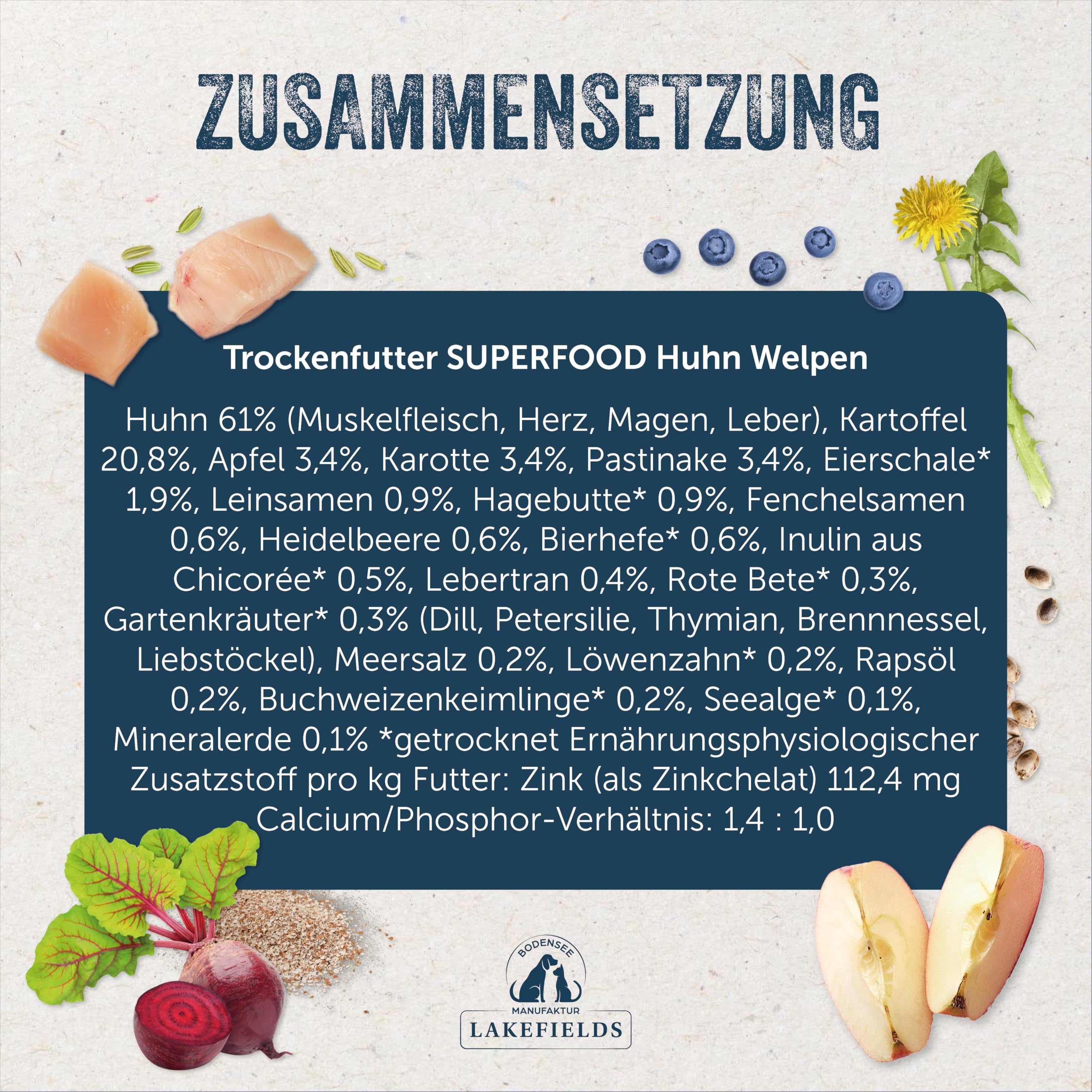 lakefields-superfood-sticks-f-r-welpen-huhn-61-130g-getreidefrei image 4
