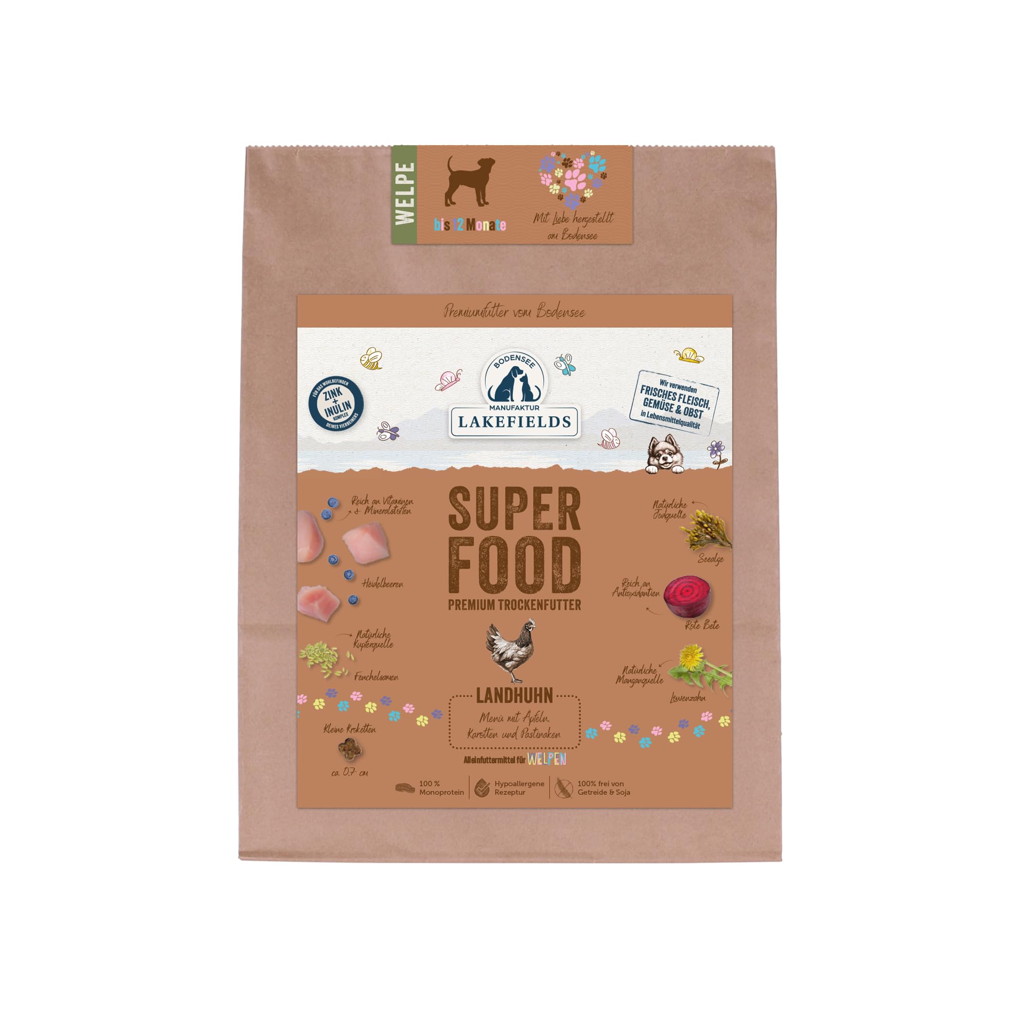 lakefields-superfood-welpenfutter-huhn-61-getreidefrei-4x2-5kg image 6