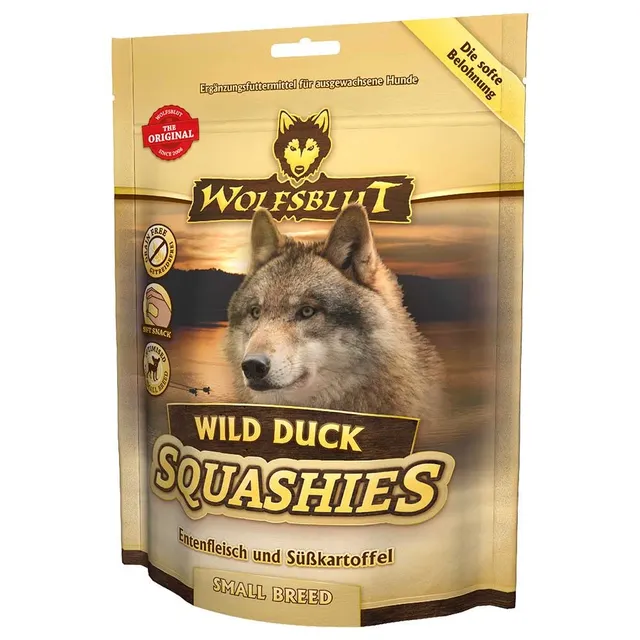 wolfsblut-wild-duck-squashies-small-breed-hundesnack-ente-soft-350-g image 1