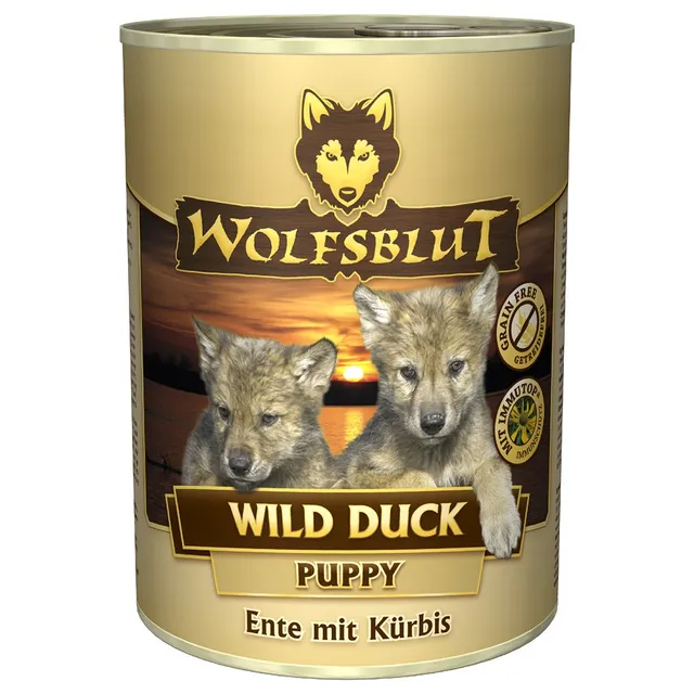 wolfsblut-wild-duck-puppy-nassfutter-mit-ente-6-x-395-g image 1