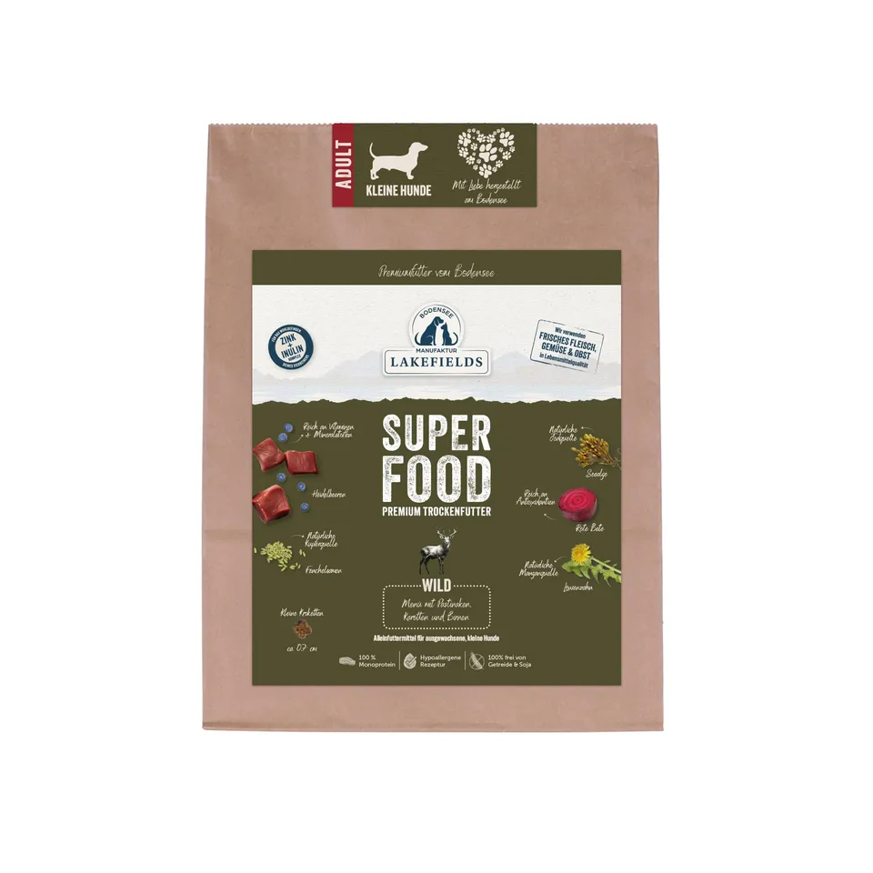 lakefields-superfood-trockenfutter-wild-61-f-r-kleine-hunde-4x1kg image 1