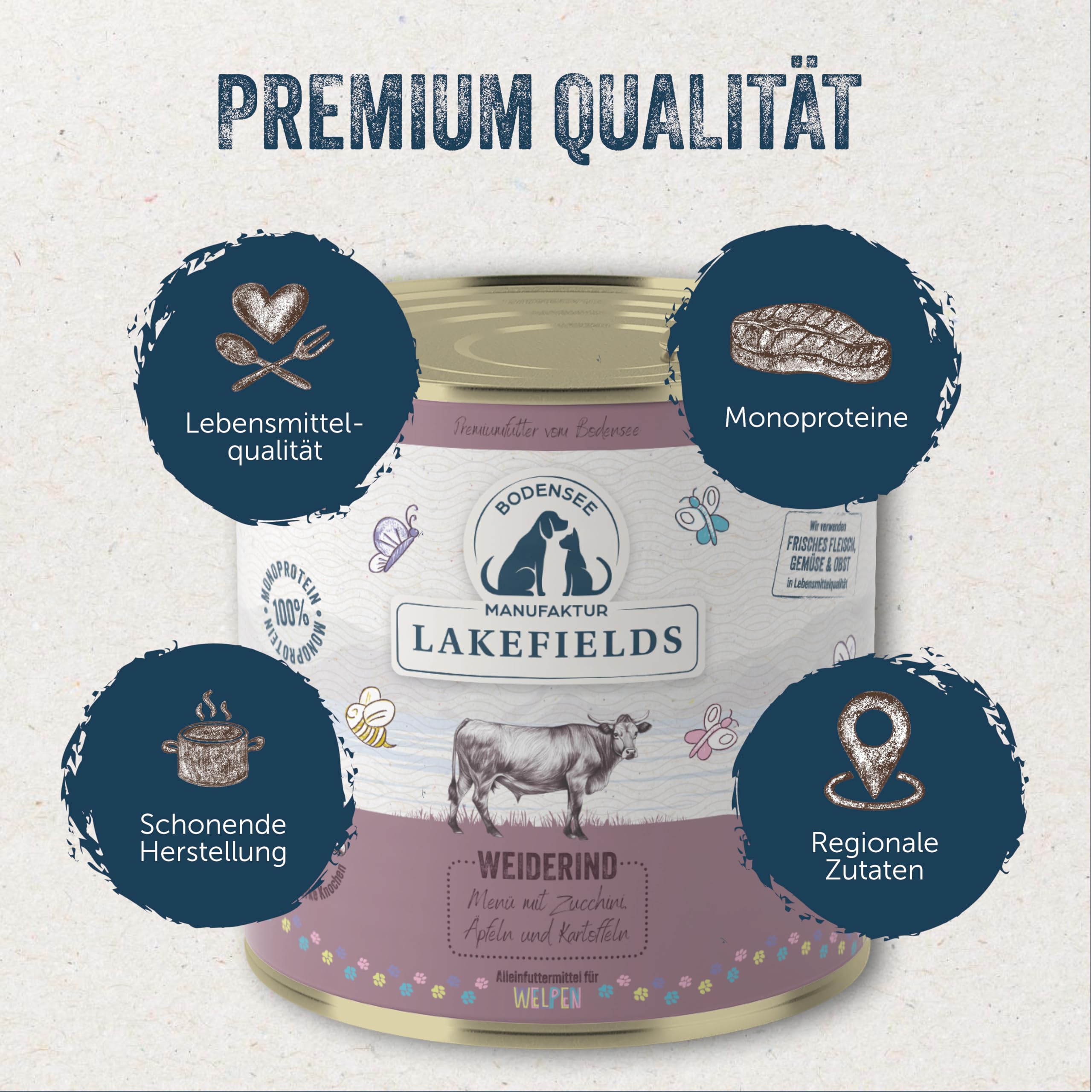 lakefields-premium-welpen-nassfutter-rind-61-6-x-800-g image 2