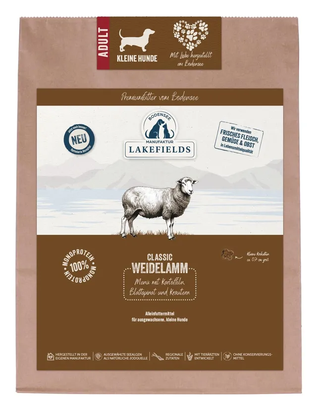 lakefields-classic-lamm-trockenfutter-f-r-kleine-hunde-1kg-getreidefrei image 1