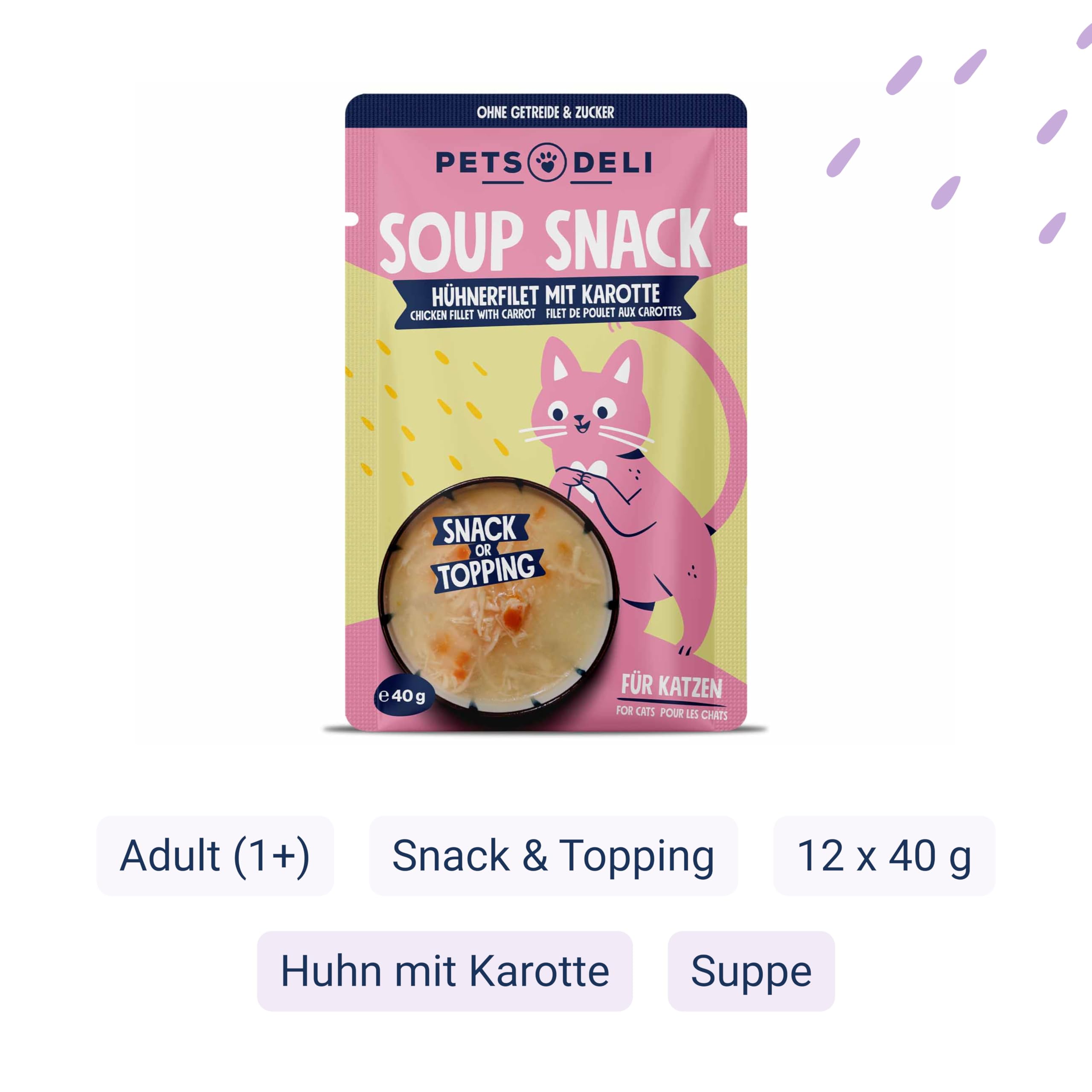 pets-deli-katzensuppe-huhn-karotte-12-x-40-g image 2
