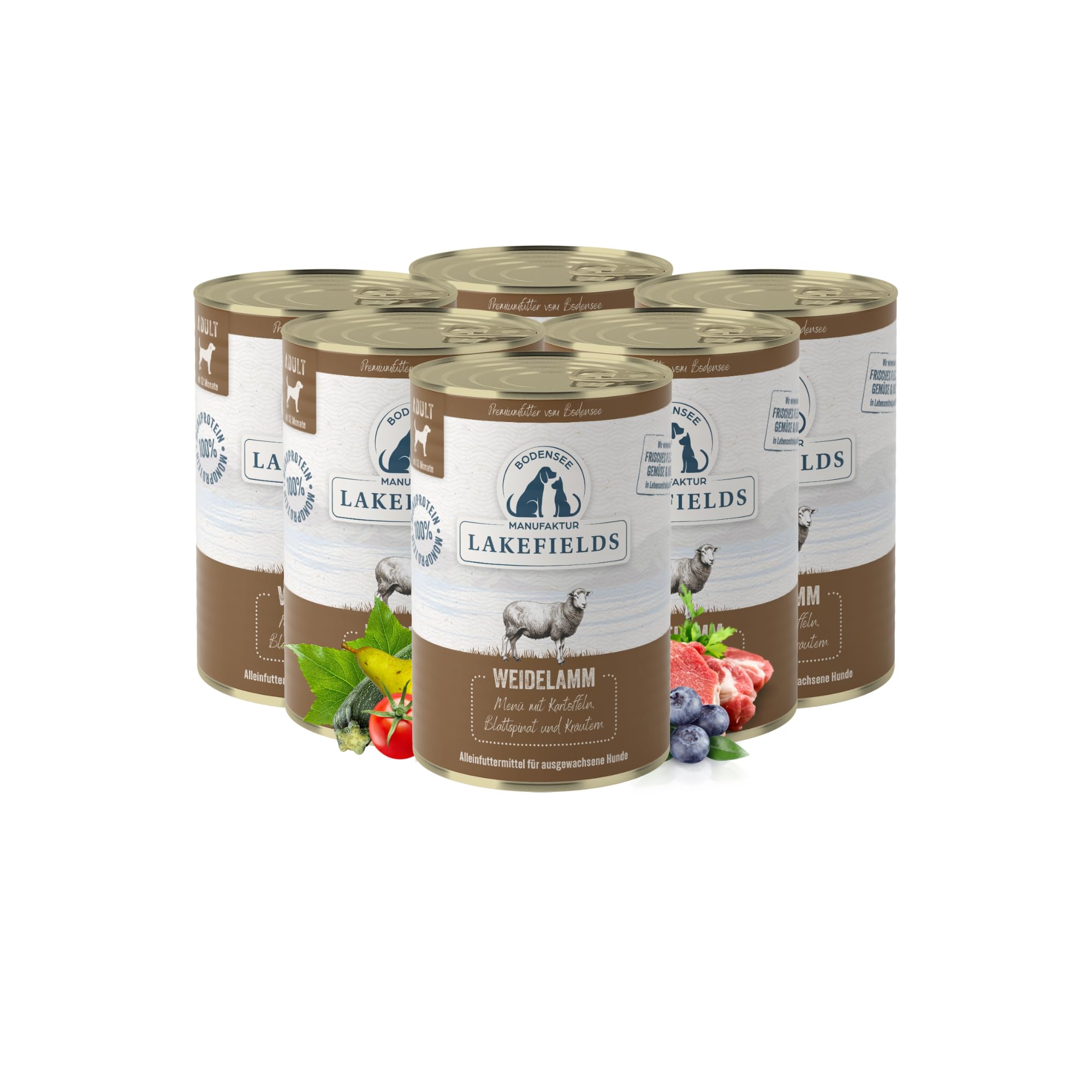 lakefields-premium-nassfutter-hund-lamm-60-getreidefrei-6-x-200g image 7