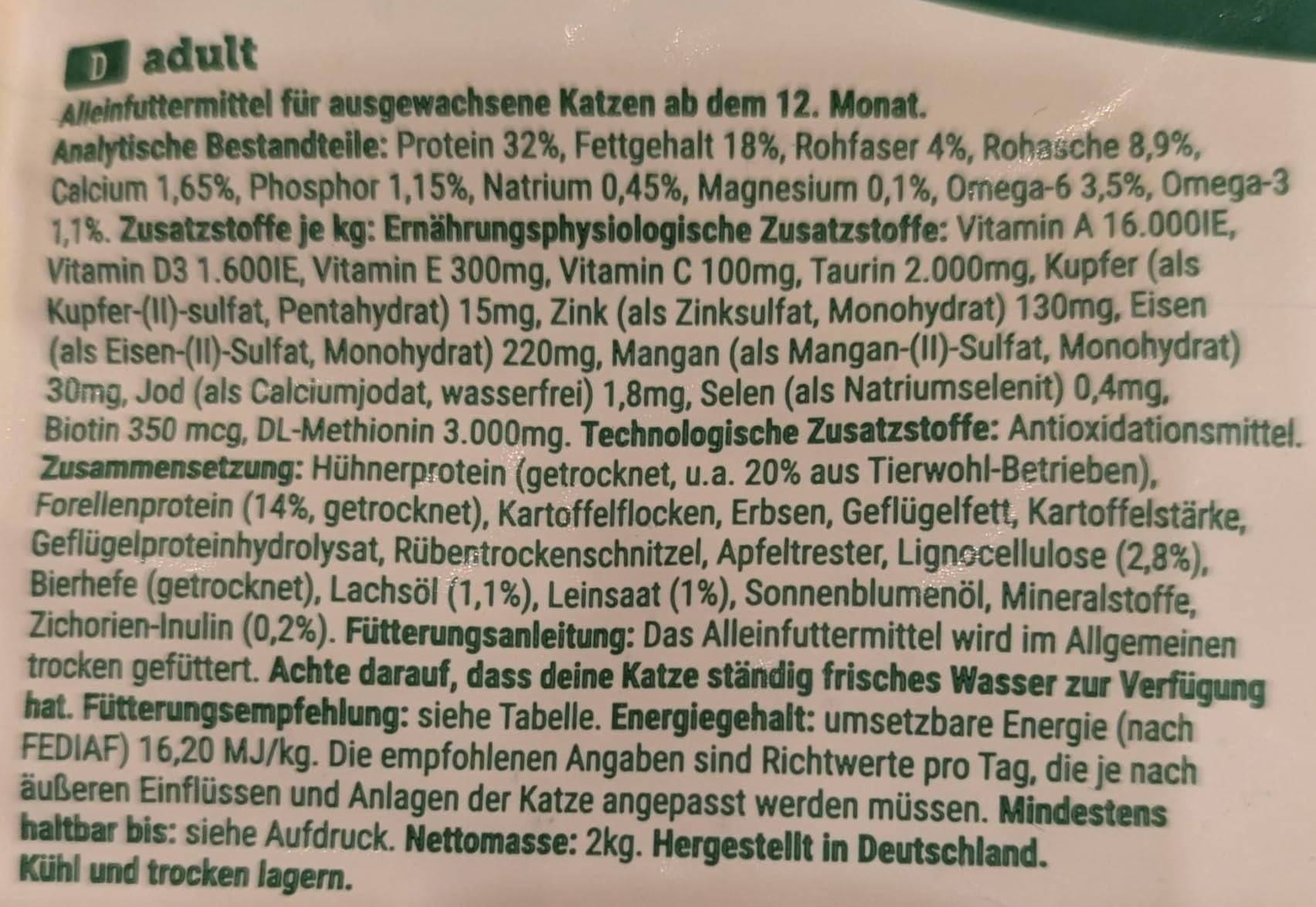 Gute Akzeptanz