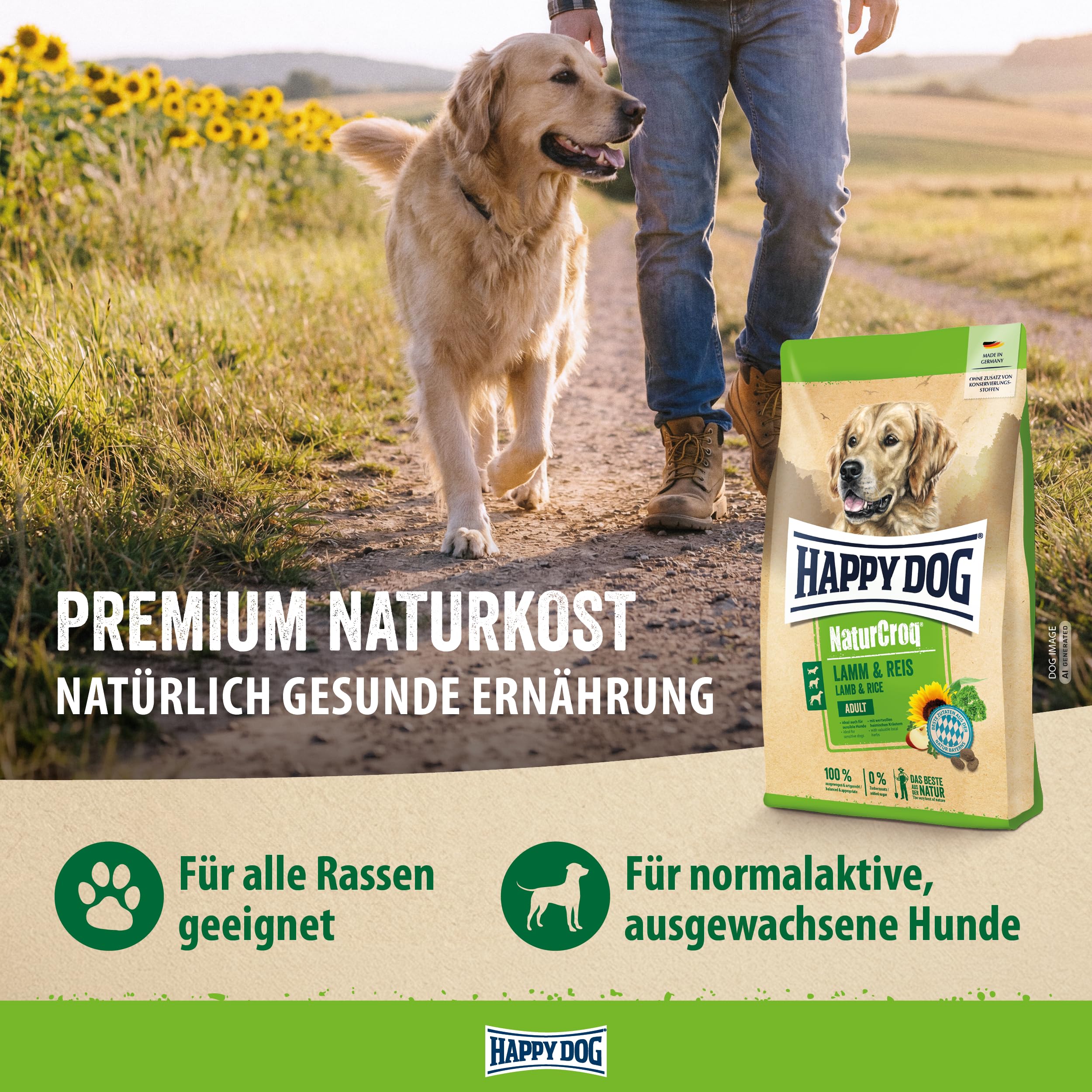 happy-dog-naturcroq-lamm-reis-trockenfutter-4-kg-f-r-sensible-hunde image 2