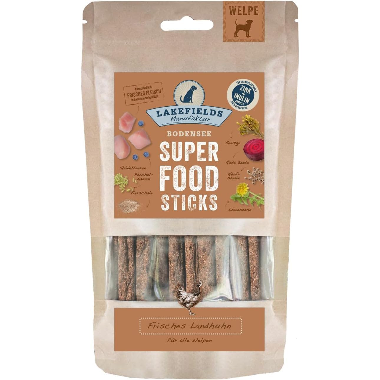 lakefields-superfood-sticks-f-r-welpen-huhn-61-130g-getreidefrei image 7