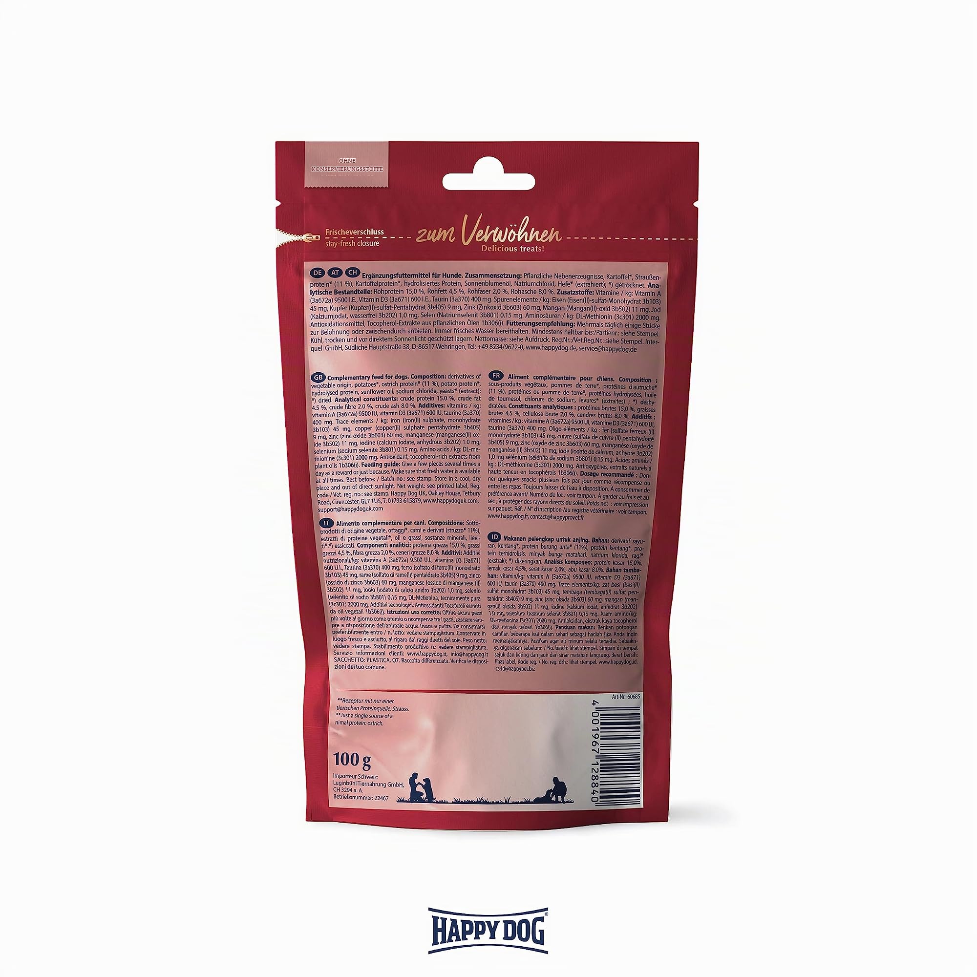 happy-dog-softsnack-africa-strau-weich-getreidefrei-100-g image 4