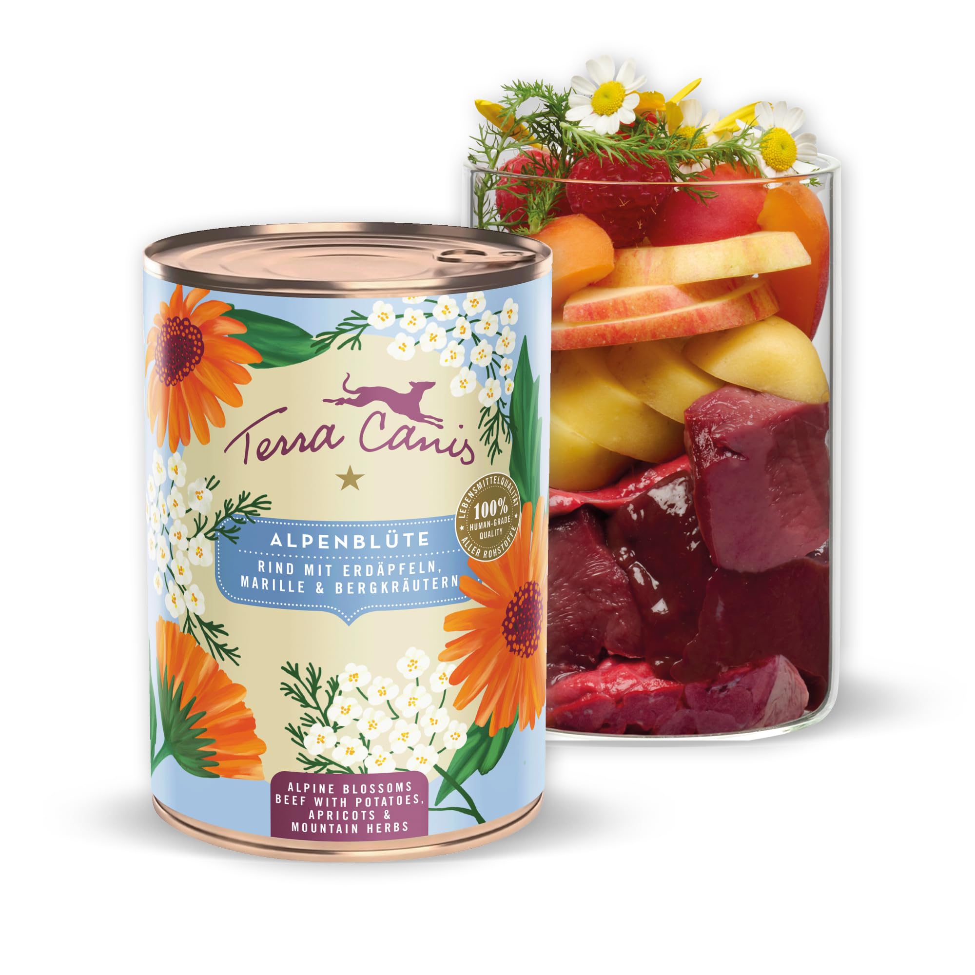 terra-canis-rind-mit-erd-pfeln-flower-men-400g-nassfutter-f-r-hunde image 1