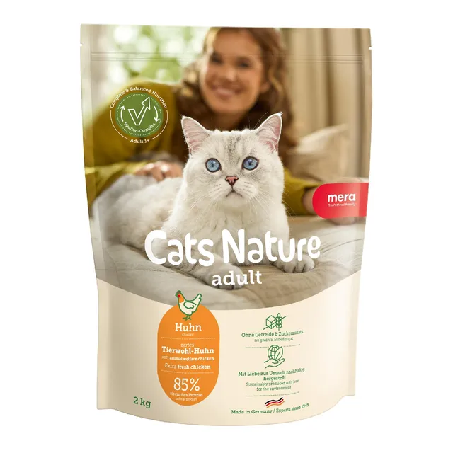 mera-cats-nature-huhn-trockenfutter-f-r-katzen-2-kg image 1